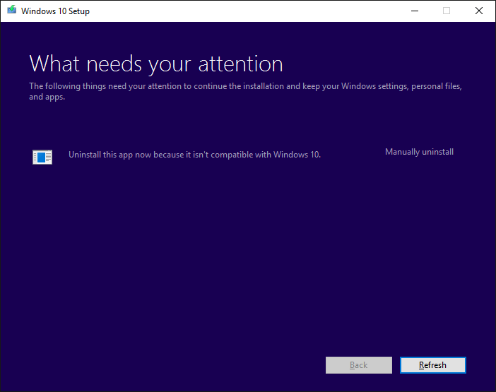 立即卸载此应用程序，因为它不兼容 – Windows 安装程序错误 - Tech Club