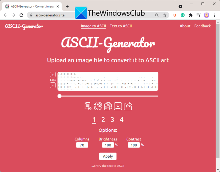 Ascii Matrix Generator 如何在 Windows PC 上创建 ASCII 艺术 - Tech Club