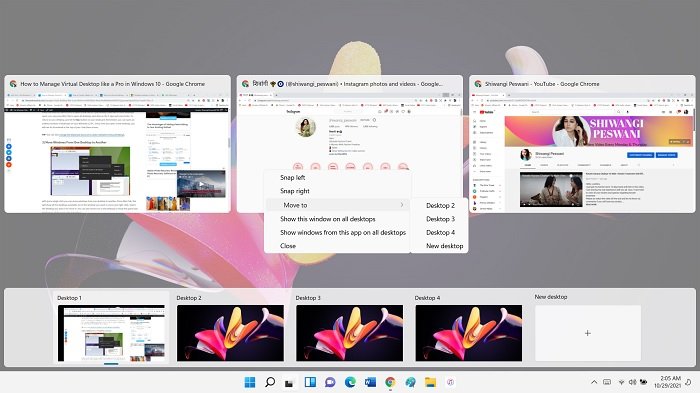如何在 Windows 11 中管理虚拟桌面 - Tech Club