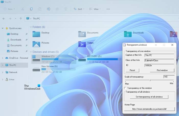 Translucent Window Ui 如何在 Windows 11 中使窗口透明 - Tech Club