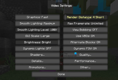 修复 PC 版 Minecraft 中 FPS 突然下降的问题 - Tech Club