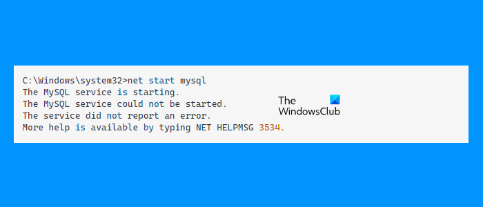 Net Helpmsg 2245 修复 NET HELPMSG 错误 3534,服务未报告错误 - Tech Club