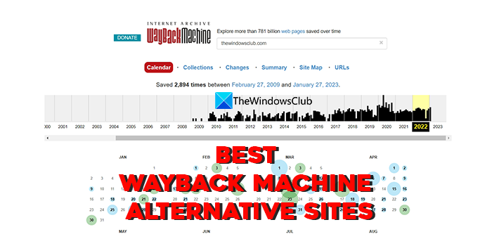 最佳 Wayback Machine 替代网站 - Tech Club
