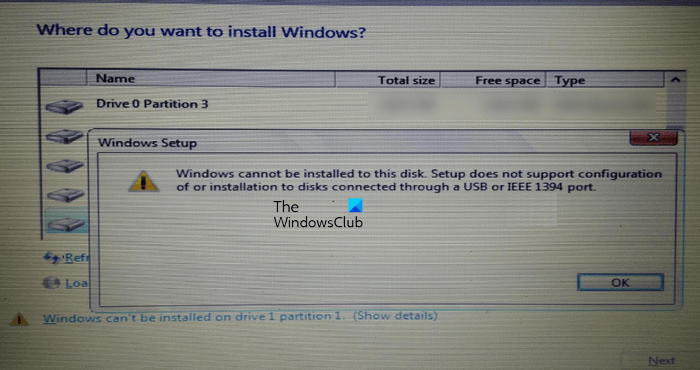 安装程序不支持从 USB 或 IEEE 1394 端口安装 - Tech Club