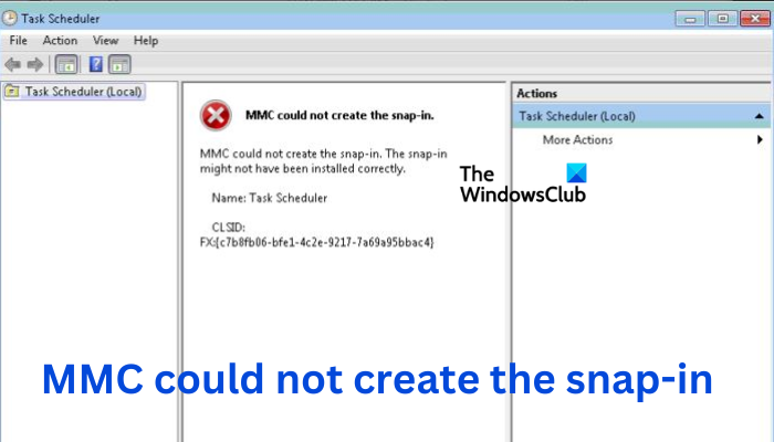 MMC 无法在 Windows 11/10 上创建管理单元 [修复] - Tech Club