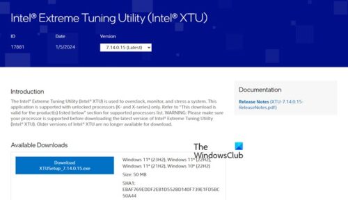Intel XTU 核心电压偏移显示为灰色 [修复] - Tech Club