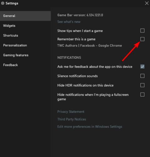 启用或禁用 Xbox 游戏栏 请记住这是一个游戏 - Tech Club
