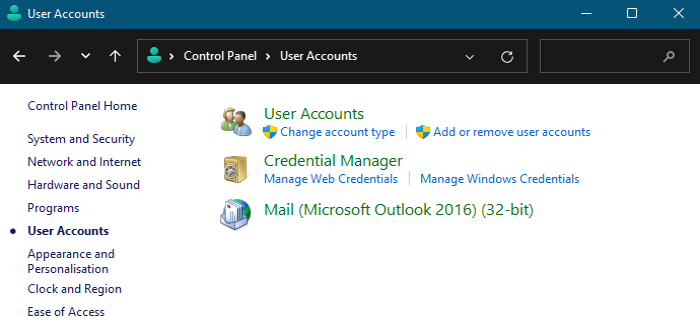 Windows 11 控制面板中丢失 Outlook 邮件 - Tech Club