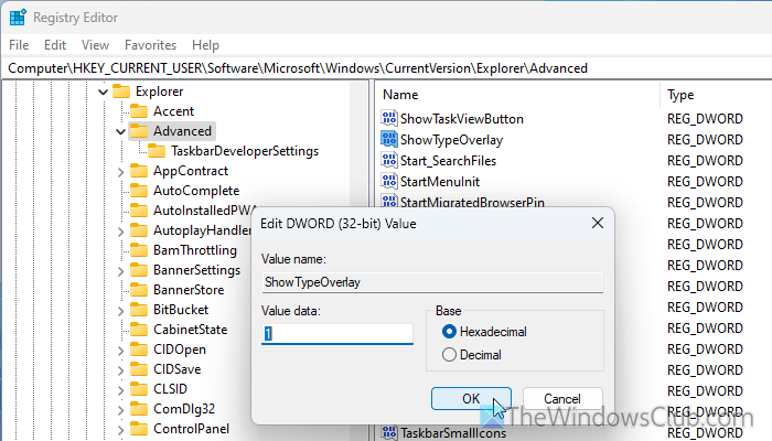How to show or hide file icon on thumbnails in Windows 11/10
