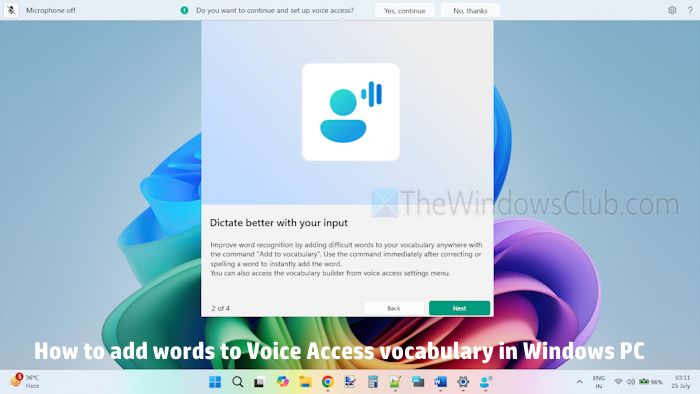 如何將單詞添加到Windows 11中的語音訪問詞彙