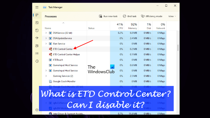 什么是 ETD 控制中心？我可以禁用它吗？ - Tech Club