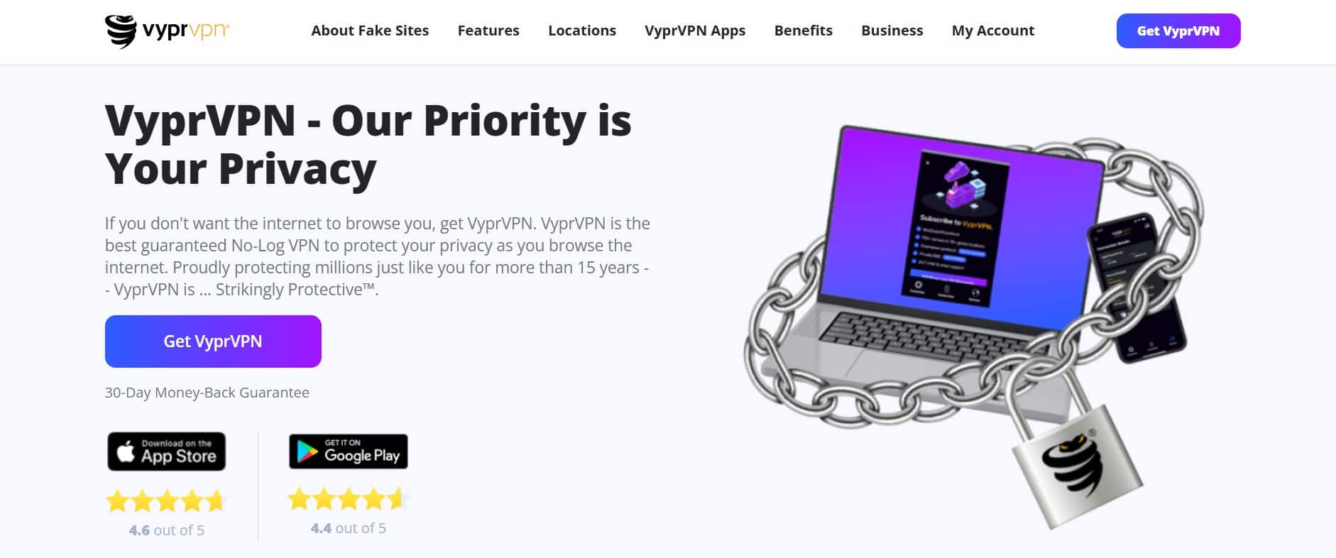 VyprVPN 官网首页