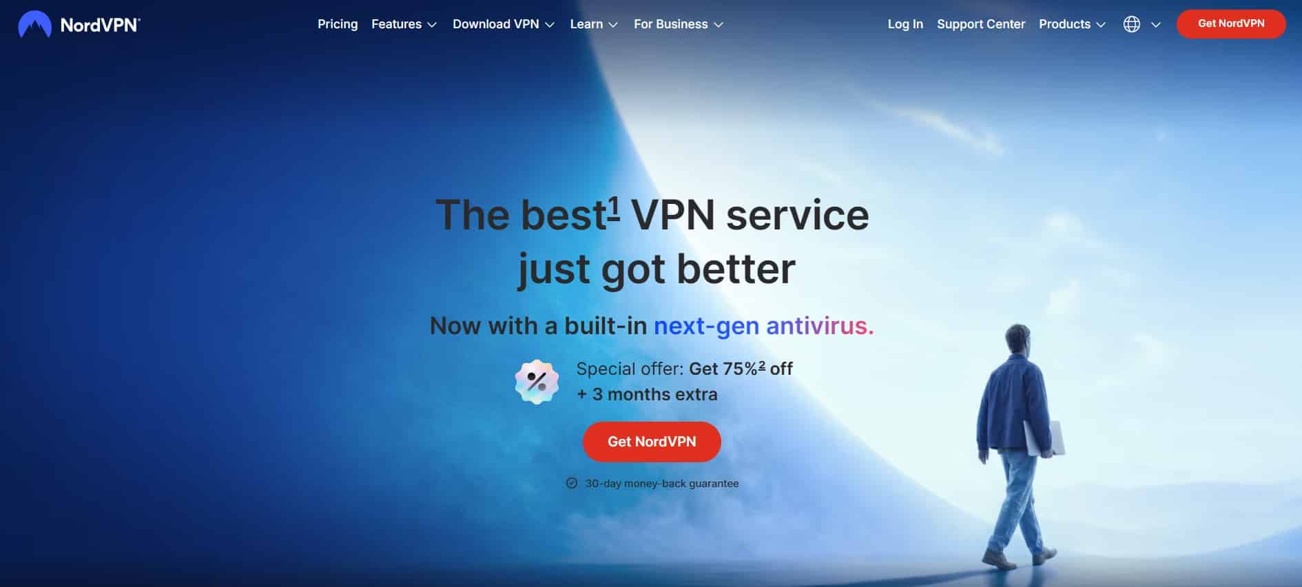 NordVPN 官网首页