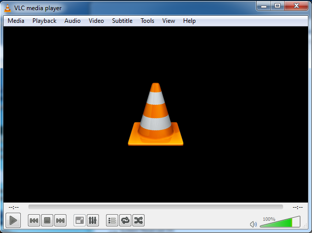 打开 VLC 媒体播放器