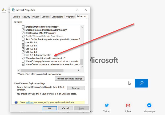 如何在 Windows 11/10 中啟用或禁用 TLS 1.3 - Tech Club