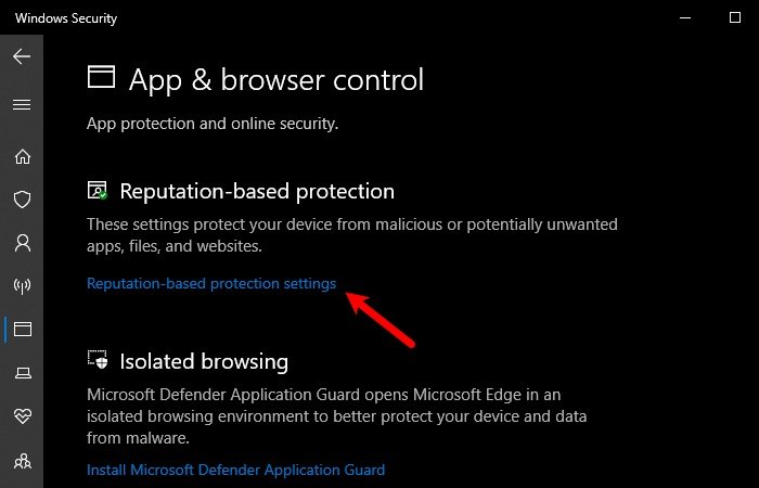 Windows Reputation Install 在 Windows 11 中打開或關閉基於信譽的保護設置 - Tech Club
