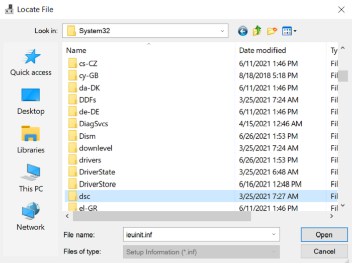 如何在 Windows 11/10 中使用 .INF 文件手動安裝驅動程序 - Tech Club