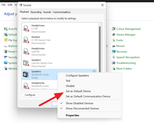 如何在 Windows 11/10 中變更預設聲音輸出設備 - Tech Club