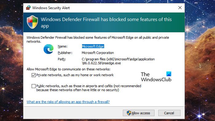 Windows Defender 在 Windows PC 上阻止 Microsoft Edge - Tech Club