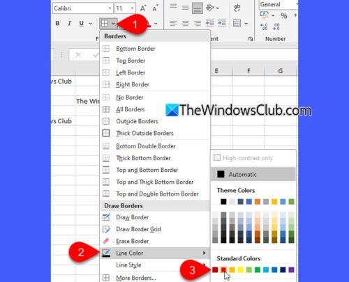如何變更 Excel 中的網格線顏色 - Tech Club